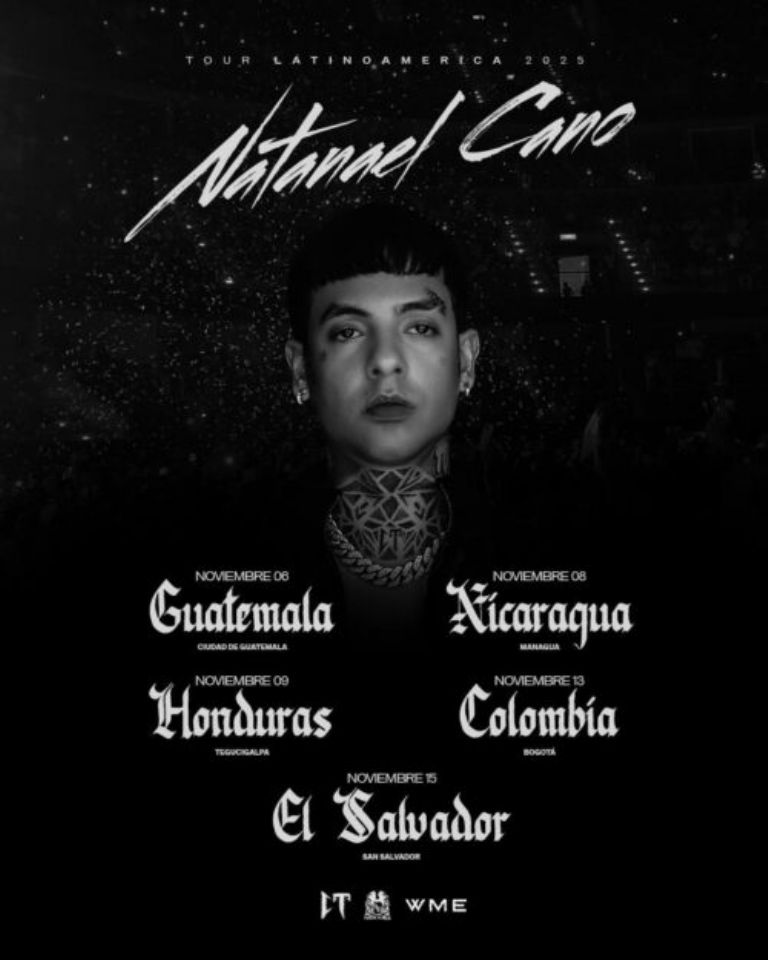 Natanael Cano anuncia gira por Latinoamérica y visitará cinco países