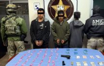 Con droga y arma de fuego, tres sujetos son detenidos en Ciudad Obregón; uno de ellos tiene 17 años