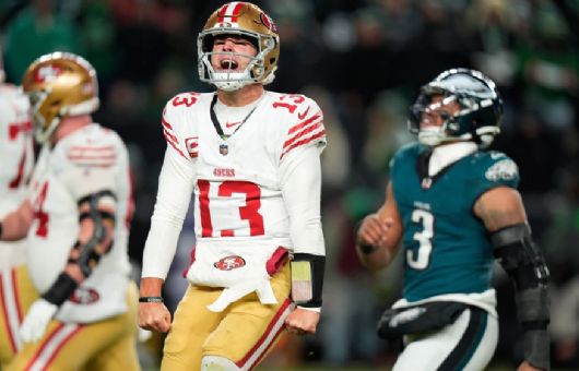 Los 49ers mandan a volar al campeón; San Francisco elimina a Philadelphia