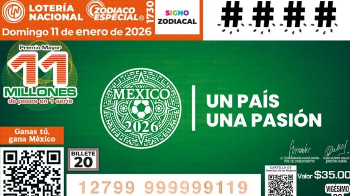 Lotería Nacional: Lista completa de GANADORES del Sorteo Zodiaco ESPECIAL No. 1730 domingo 11 de enero