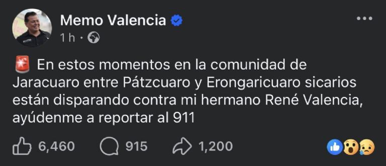 Los hechos los reportaron la noche de este sábado. Foto: Twitter
