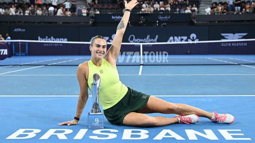 Sabalenka se corona en Brisbane y se declara lista para el Abierto de Australia