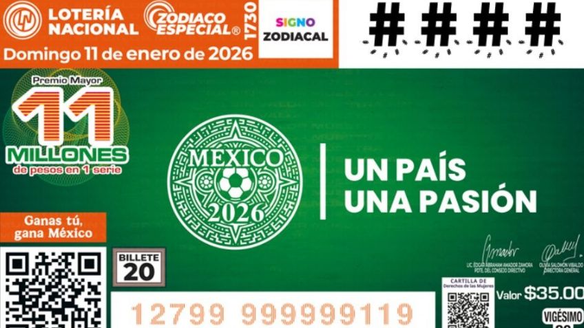 Lotería Nacional: Lista completa de GANADORES del Sorteo Zodiaco ESPECIAL No. 1730 domingo 11 de enero