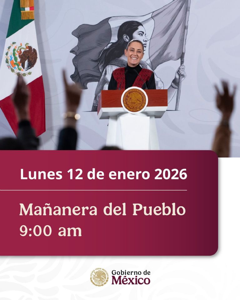 Sheinbaum cambió el horario de su conferencia 'Mañanera'. Foto. Facebook