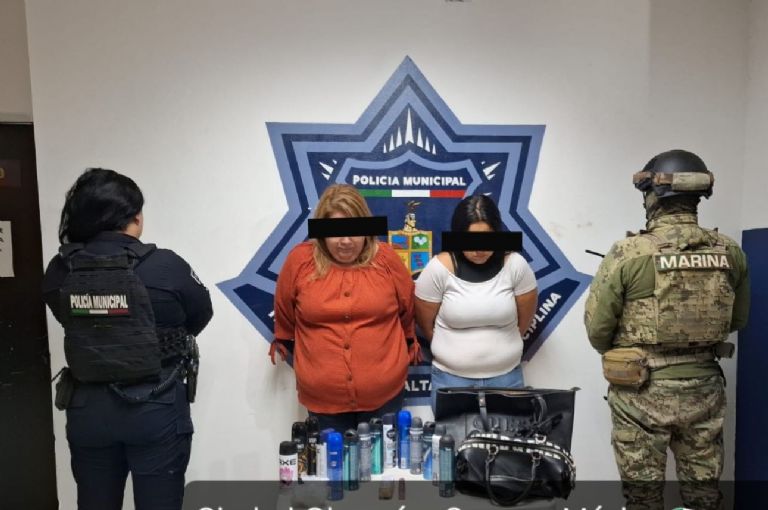 Por robar desodorantes y maquillaje, dos mujeres son detenidas en Ciudad Obregón; caen tres más por narcomenudeo