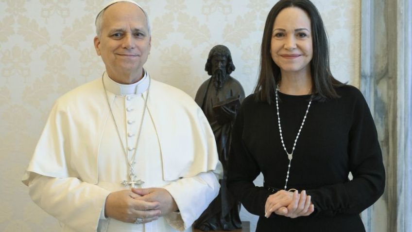 El Papa León XIV se reúne en el Vaticano con la líder opositora de Venezuela María Corina Machado