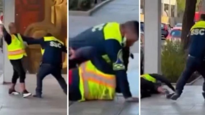 VIDEO: Policía se enfrenta y somete a sujeto violento en la Línea 2 del metro en CDMX; ya se investiga