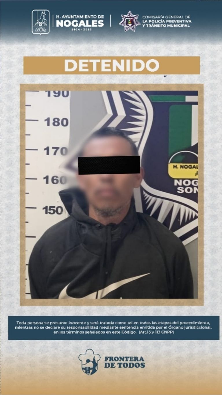  Detienen a hombre tras incendio en vivienda de la colonia Kalitea, en Nogales.