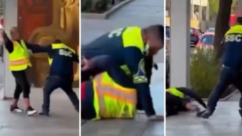 VIDEO: Policía se enfrenta y somete a sujeto violento en la Línea 2 del metro en CDMX; ya se investiga