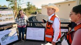 Foto que representa a Durazo Montaño realiza recorrido de supervisión por La Sauceda; Museo La Burbuja abrirá sus puertas