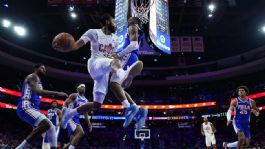 Foto que representa a Doloroso triunfo de los Cavs; derrotan a los 76ers pero pierden a Garland