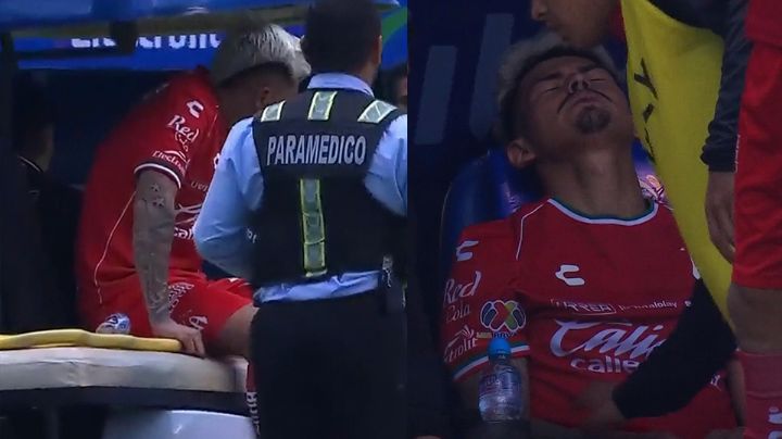 Futbolista del Atlas sufre escalofriante lesión ante el Cruz Azul; salió entre lágrimas y en camilla