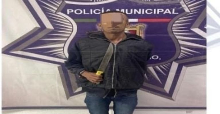 Detienen a hombre por golpea a su pareja y a su hijastra en Gómez Palacio, Durango.
