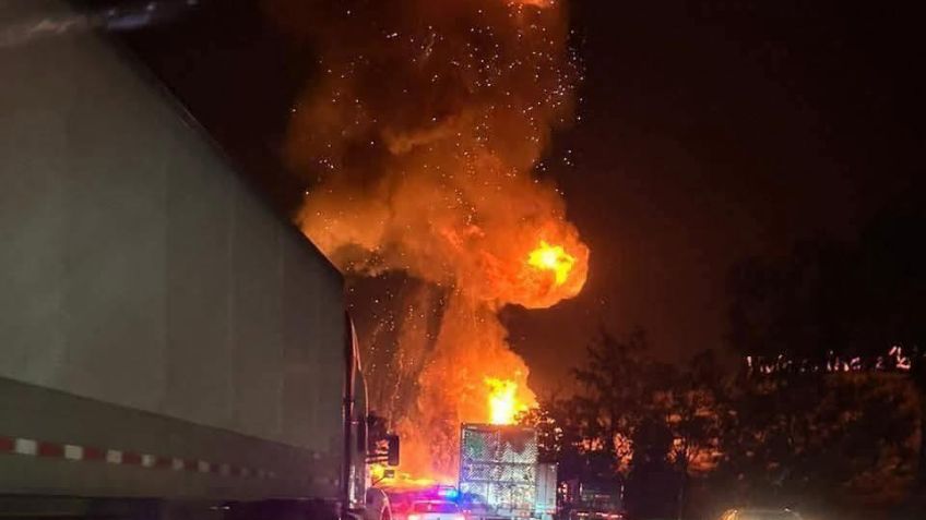 VIDEO: Explota pipa de gas en la México–Querétaro; ¿cómo está la autopista HOY 14 de enero?