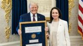 Foto ilustrativa de la nota titulada: "Es un gran honor": Corina Machado le regala su Nobel de la Paz a Trump durante encuentro