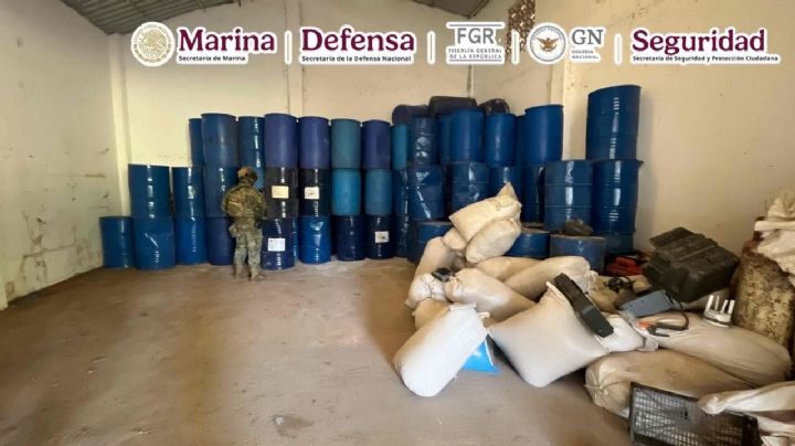 Omar García Harfuch: Desarticulan narcolaboratorio y aseguran bodega con ARMAMENTO en Guerrero