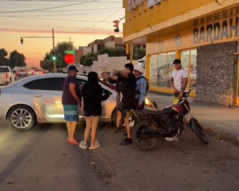 Elementos de Tránsito Municipal se encargó del peritaje correspondiente.