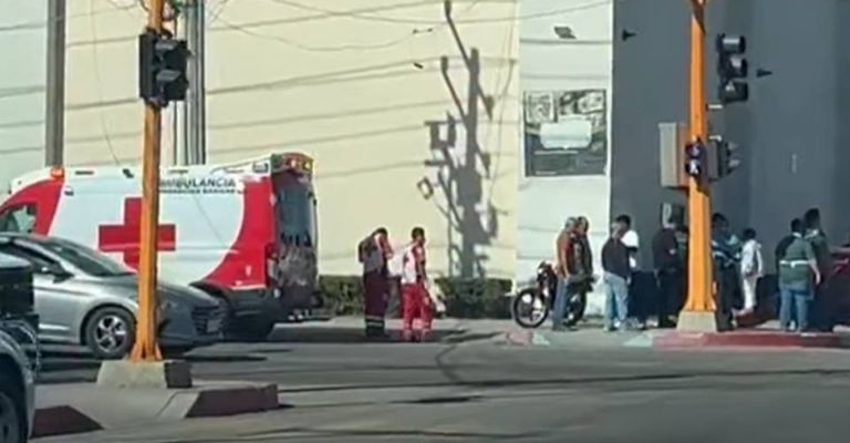 Se registra choque en el cruce de las calles Sufragio Efectivo y Norte.