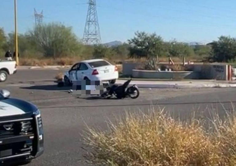 Un motociclista perdió la vida tras un fuerte choque al norte de Ciudad Obregón