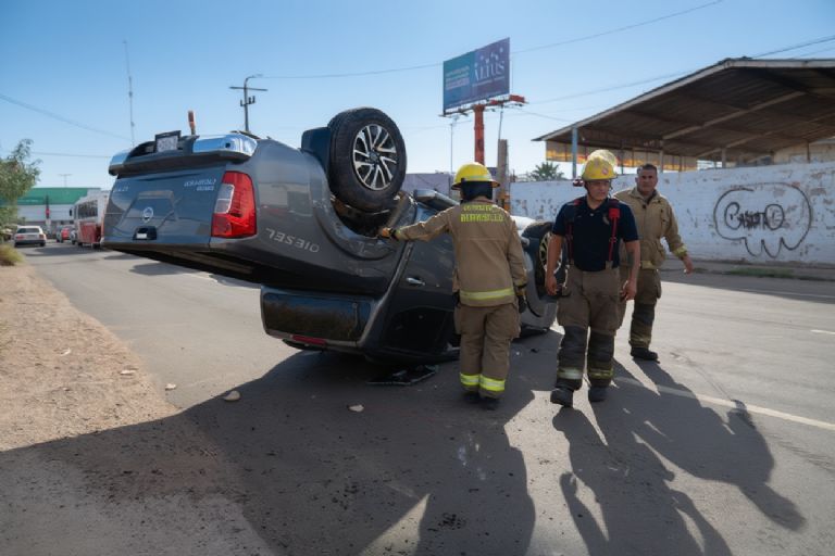 Dos unidades resultaron afectadas tras el percance
