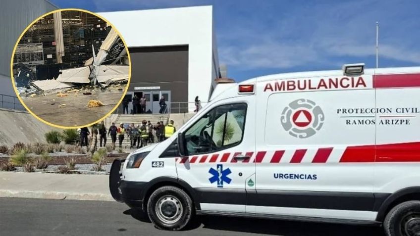 Se desploma avioneta sobre nave industrial en Ramos Arizpe, Coahuila; pareja viajaba a bordo