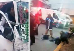 Foto ilustrativa de nota VIDEO: Combi se estrella contra gasolinera y deja 14 personas heridas en Tlalnepantla, Edomex