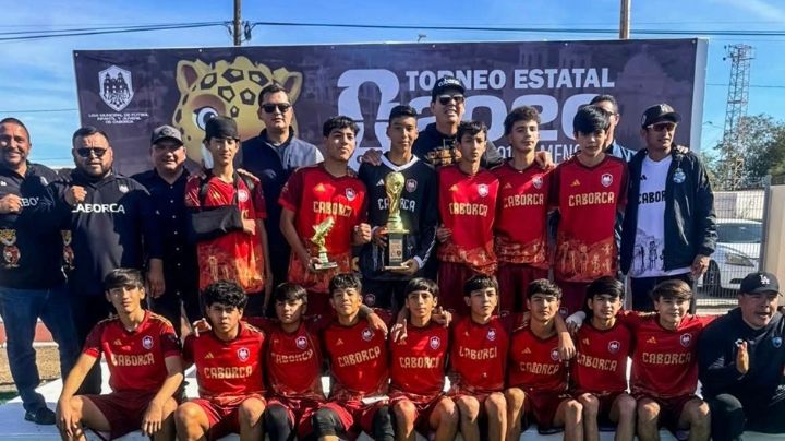 Caborca hace historia: Se corona campeón estatal de futbol derrotando a Cajeme en la final