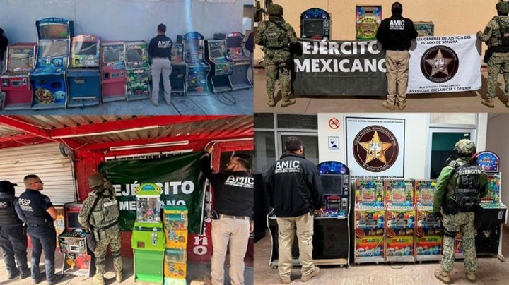 Golpe al juego clandestino: Retiran 33 máquinas tragamonedas en cinco municipios de Sonora