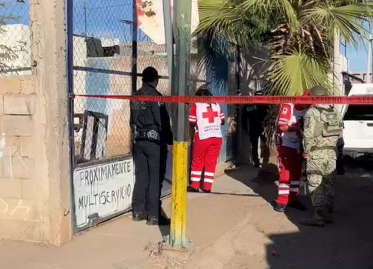 El cuerpo de la víctima quedó dentro de la propiedad donde fue atacado