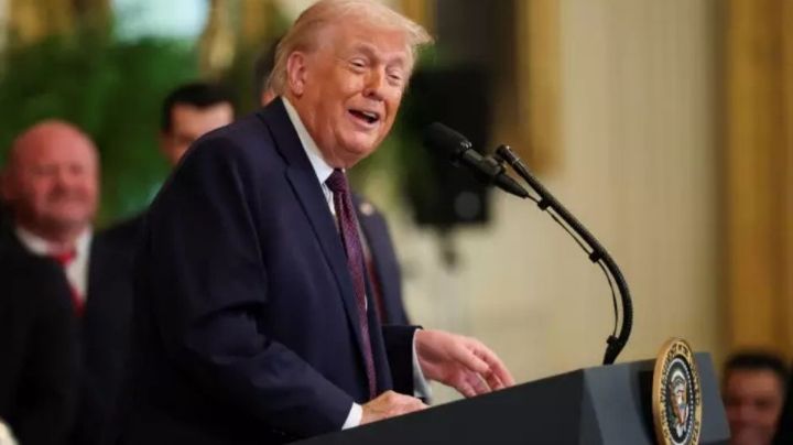 "Iba a llamarlo Golfo de Trump", bromea presidente de EU con poner su nombre al Golfo de México