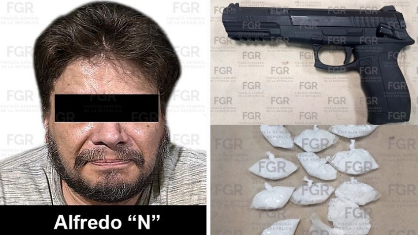 Capturado en Hermosillo: Alfredo tenía en su poder armamento, drogas y material infantil