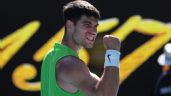 Foto ilustrativa de la nota titulada: Alcaraz reacciona y se instala en la tercera ronda del Abierto de Australia