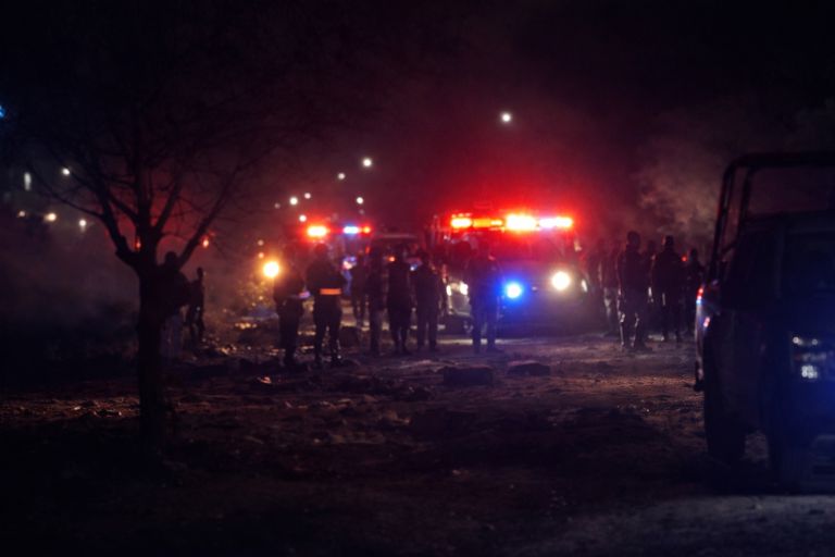 Diferentes autoridades atendieron el llamado de emergencia