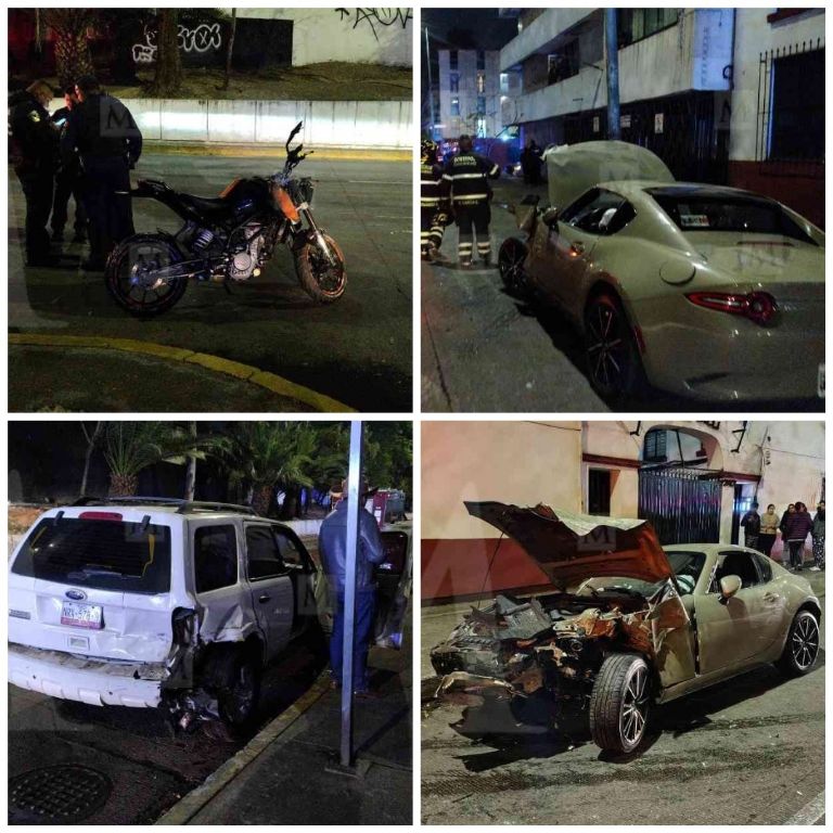 No se reportan detenidos por este siniestro en Río Churubusco. Foto: Facebook