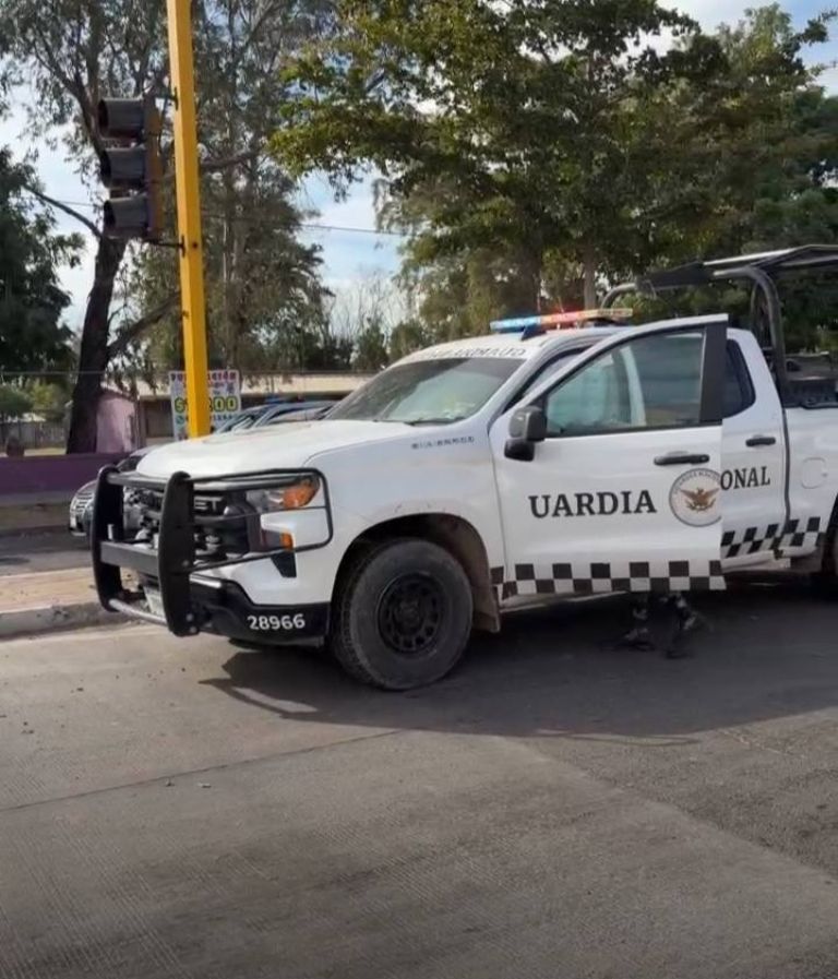 Choque entre patrulla de la Guardia Nacional contra pick up en Ciudad Obregón deja lesionados