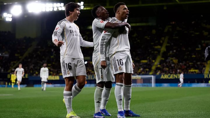 Doblete de Kylian Mbappé le da la victoria al Real Madrid sobre el Villarreal y el liderato de LaLiga