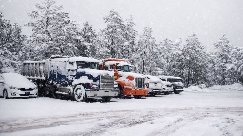 VIDEO: Yécora se pinta de blanco con la llegada de la primera nevada a la sierra de Sonora