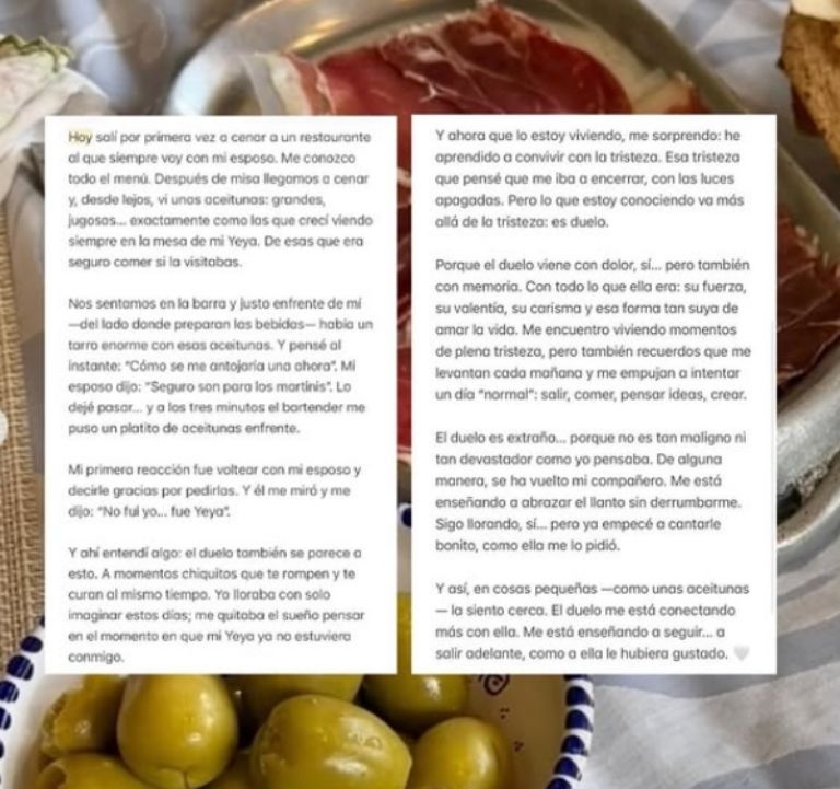 Compartió un poco de su dolor 