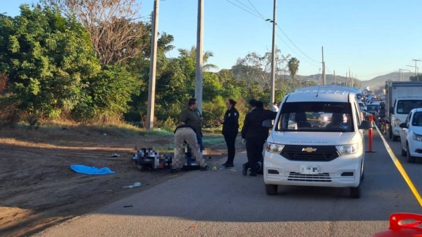 Tragedia en Sinaloa: Motociclista muere tras ser atropellado por automóvil al norte de Mazatlán