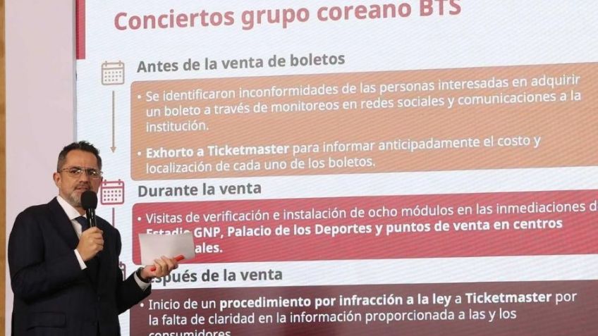 Profeco anuncia nuevos lineamientos en la venta de boletos en México tras irregularidades por BTS