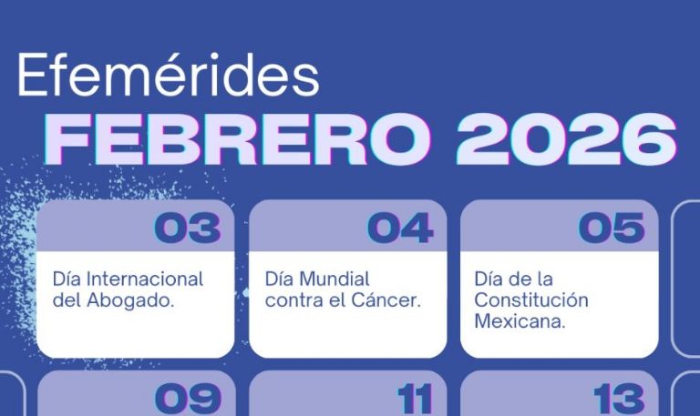Calendario de efemérides mexicanas sugeridas para febrero 2026 por la SEP