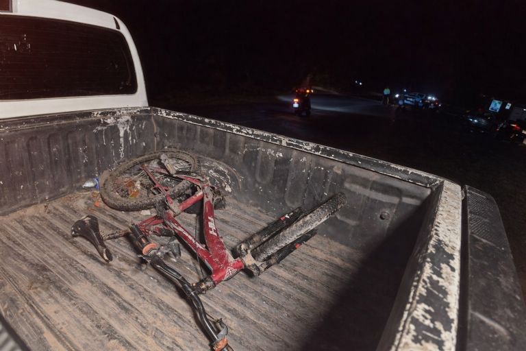 El afectado viajaba en su bicicleta al momento del accidente