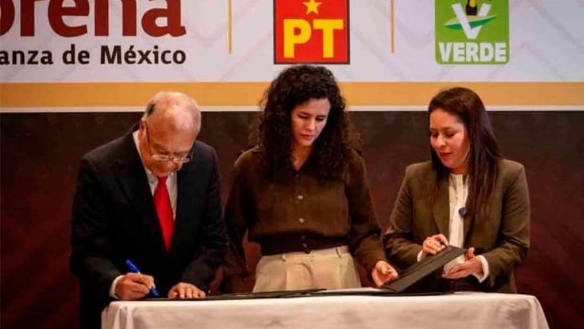 Tras semanas de polémica por Reforma Electoral, Morena, PT y PVEM firman alianza