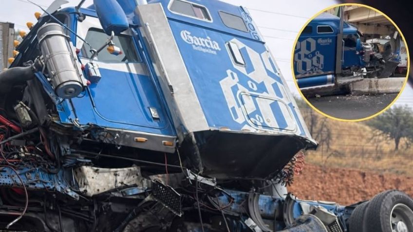 Chofer de tráiler se estrella con muro de contención en puente del Recinto Fiscal de Nogales