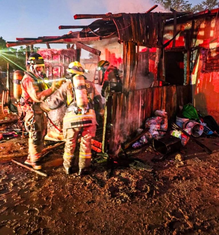 No hay víctimas mortales (créditos: Cuerpo de Bomberos de Cajeme)