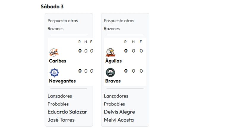 LBPV canceló sus juegos del 3 de enero