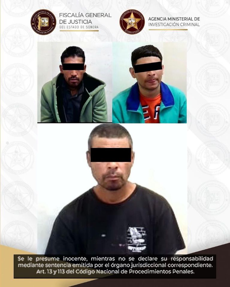 Tres sujetos acusados de narcomenudeo 