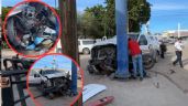 Foto ilustrativa de la nota titulada: (FOTOS) Camioneta de valores IMPACTA a motocicleta en TREMENDO ACCIDENTE en la Constitución; sobrevive de milagro