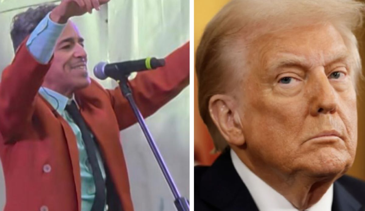 En pleno Zócalo, vocalista de Café Tacvba acusa a Trump de "terrorista" y apoya a Venezuela (VIDEO)
