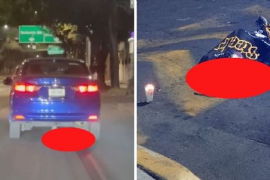 FUERTE VIDEO: En Iztapalapa, sujeto atropella a motociclista; arrastró el cadáver varios kilómetros